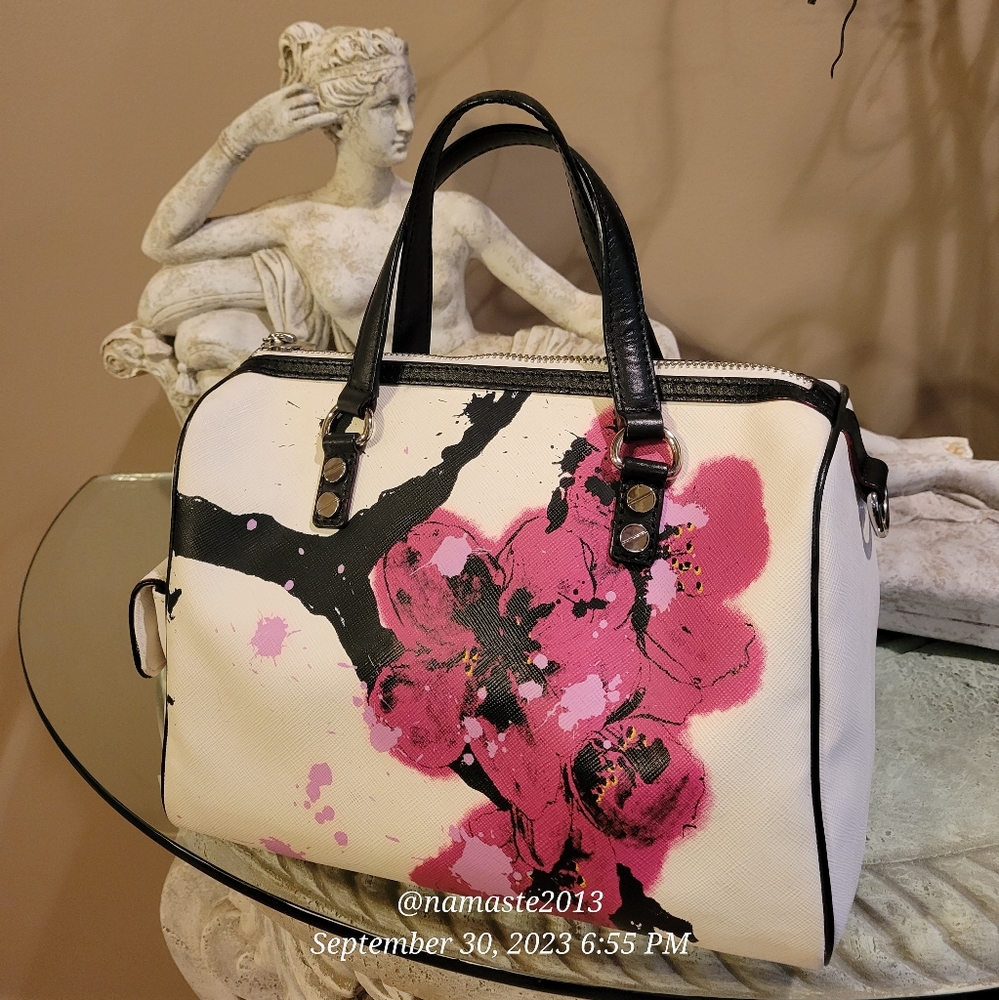 L.A.M.B. by Gwen Stefani Cherry Blossom Handbag Luxury Designer Vintage #525 - Picture 7 of 14